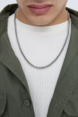 Men's link chain - silver  h5 Picture3
